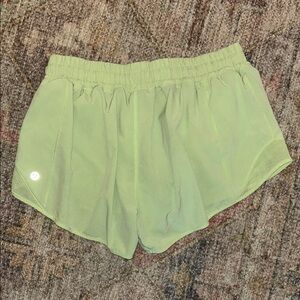 Lululemon athletica Women's Lime Green Athletic Shorts Size 8